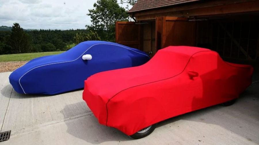 Two cars covered with the best car covers