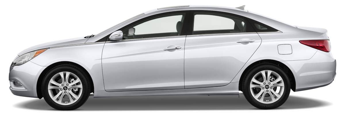Types of cars - sedan side profile