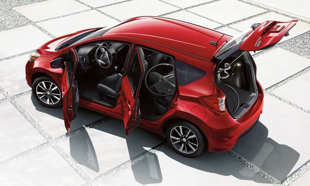 What is a hatchback - Nissan Versa with all doors opened